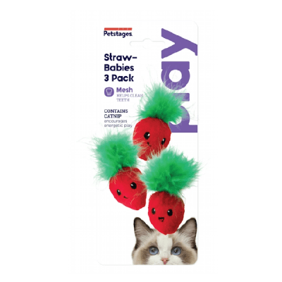 Petstages - StrawBabies 3 Pack