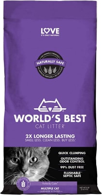 World's Best Cat Litter - Mutiple Cat Lavander