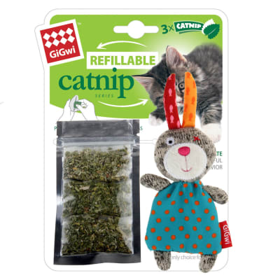 GiGwi - Refillable Catnip Rabbit1