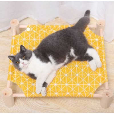 Silitter - Cama de Lona con Madera