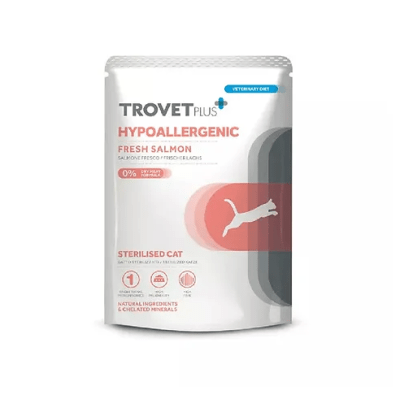 Trovet Plus - Hypoallergenic Fresh Salmon Sterilised Pouch