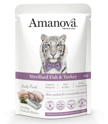 Amanova - Sterilised Fish & Turkey Pouch