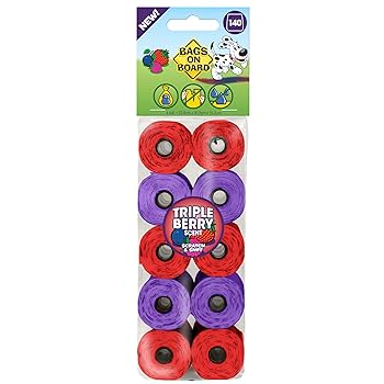 Bags on Board - Triple Berry Poop Bags1