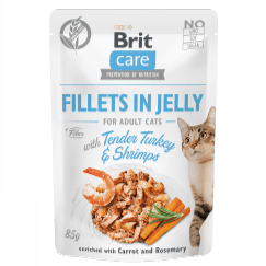 Brit Care - Fillets in Jelly Tender Turkey & Shrimps