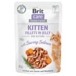 Brit Care - Kitten Fillets in Jelly Savory Salmon