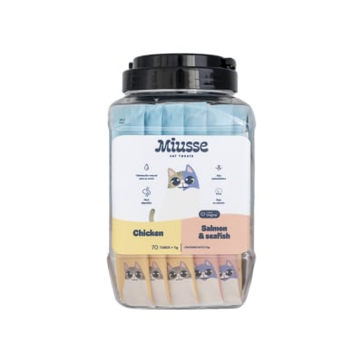 Miusse - Chicken + Salmon & Seafish Mix Jar1