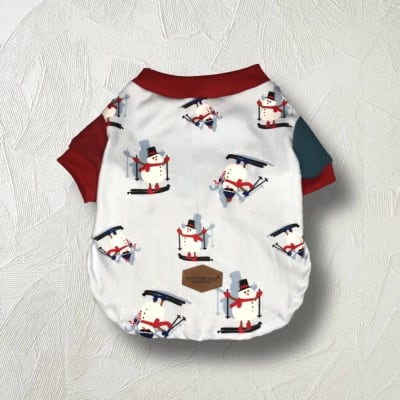 Yupi The Pug - Polera Hombre de Nieve1