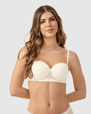 Brasier balconet con realce medio y espalda en tul1