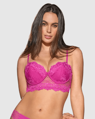Brasier tipo bustier de realce suave