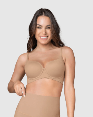 Brasier de buen cubrimiento en escote y espalda
