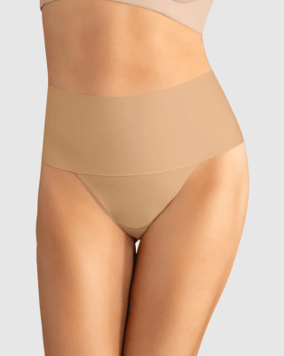 Faja brasilera con fajón ancho de control fuerte tiro alto