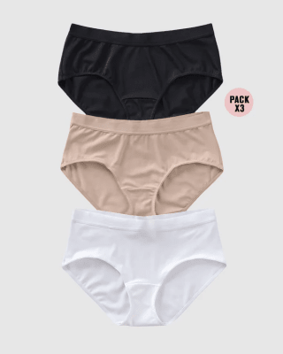 Paquete x 3 hipsters cómodos y suaves de buen cubrimiento