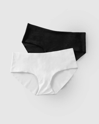 Paquete x 2 Calzón hipster invisible ultraplano sin elásticos y de pocas costuras2