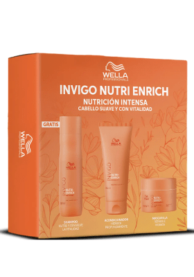 Pack Nutritivo Wella Nutri-Enrich | Shampoo 250 ml + Acondicionador 200 ml + Mascarilla 150 ml