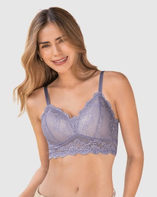 Bralette triangular con copas suaves