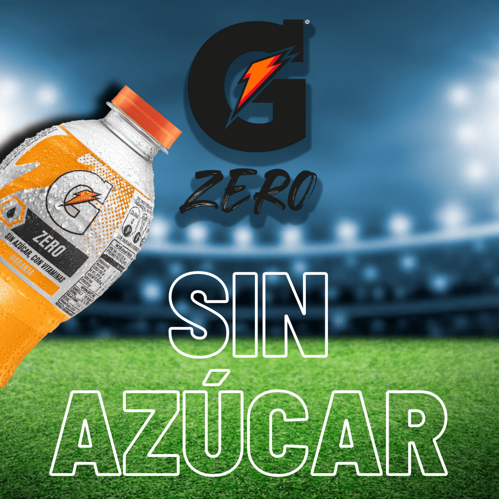 Gatorade Zero 500ml Pack 3 Botellas Naranja Catengo