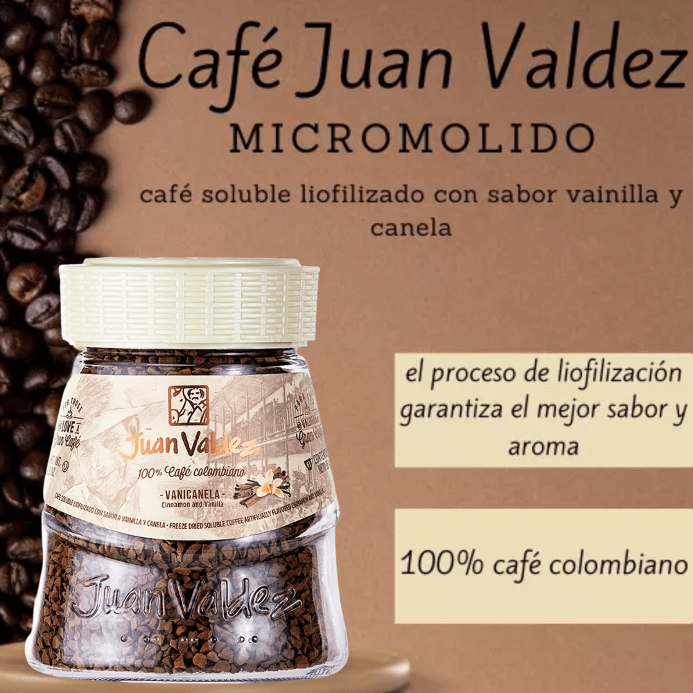 Café Instantaneo Juan Valdez Sabor Vanicanela 95gr Catengo