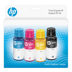 Pack de 4 tintas HP GT53 y GT52