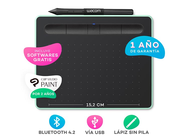 Tableta Digitalizadora Wacom Intuos Creative Pen Bluetoot1