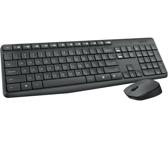 Kit Teclado Mouse Inalambrico Logitech MK2353