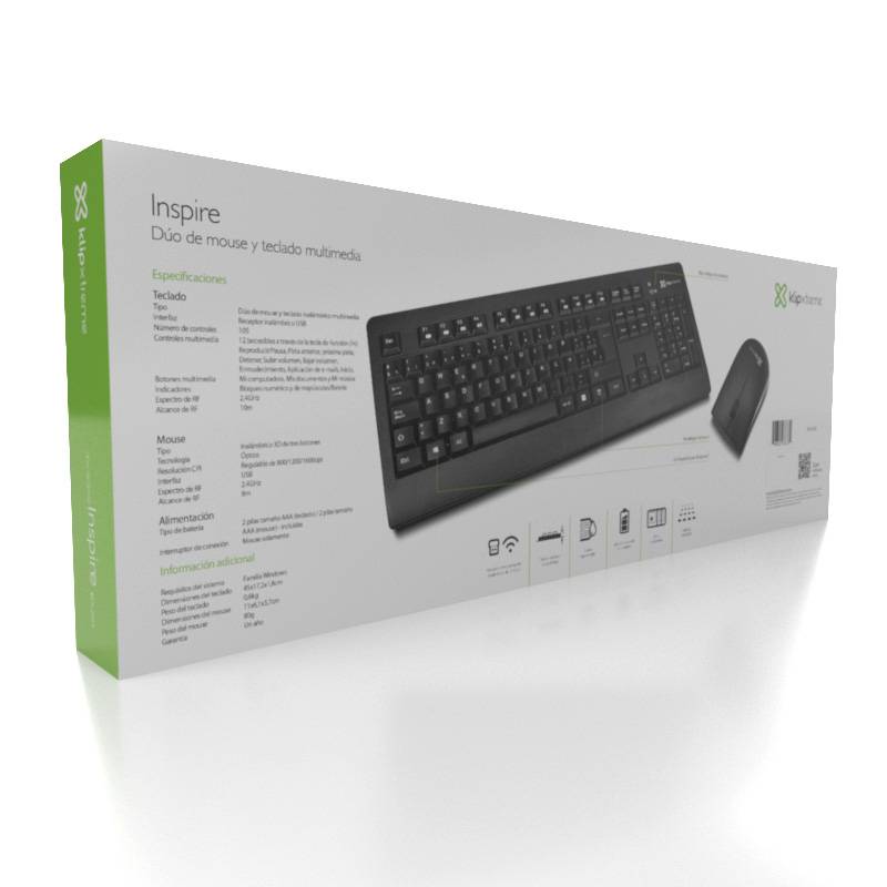 Kit Teclado  Mouse Klip Xtreme Inspire4