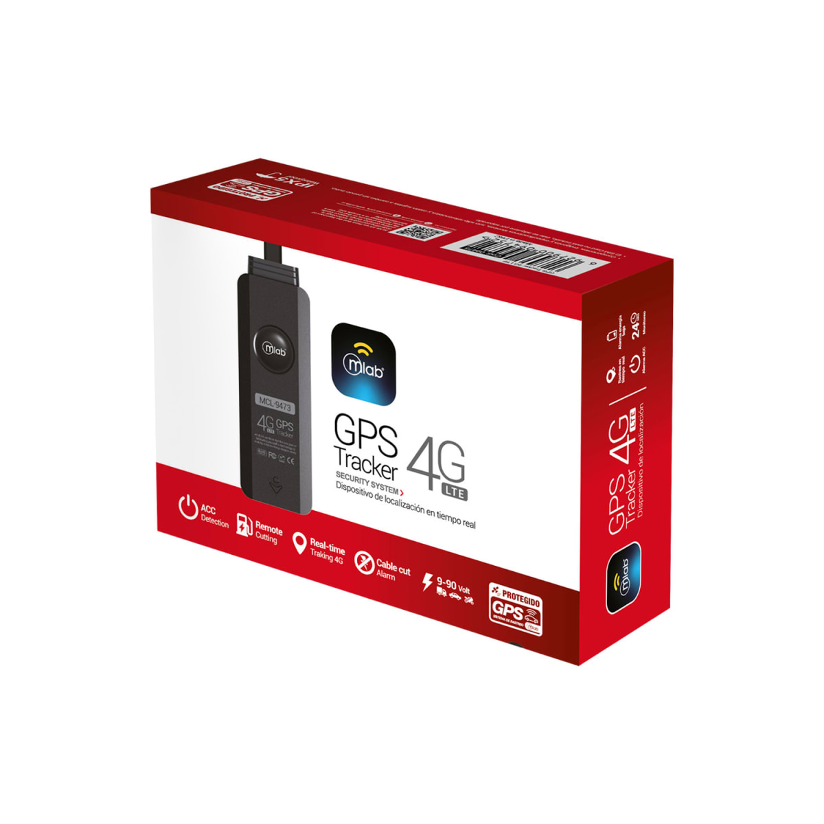 Rastreador GPS Tracker 4G LTE 12V/ 24V Automovil / Camion MCL2