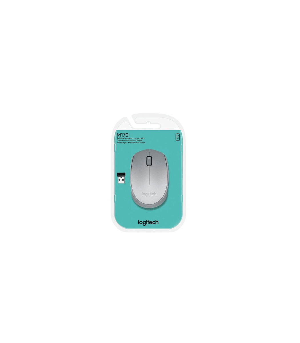 Mouse Inalámbrico Plata M1703