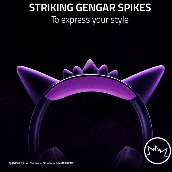 Audifono Razer Kraken Kitty V2 Gengar Pokémon Edition4