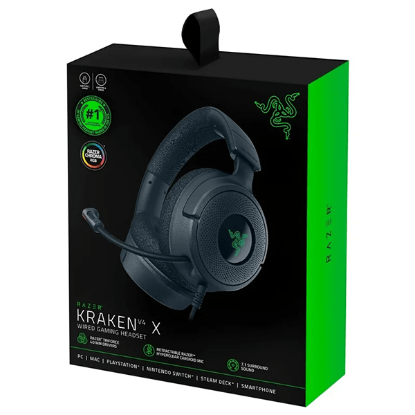 Audifono  Razer Kraken V4 X Black Gaming3