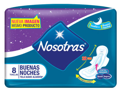 NOSOTRAS TOALLA HIGIENICA BUENAS NOCHES1