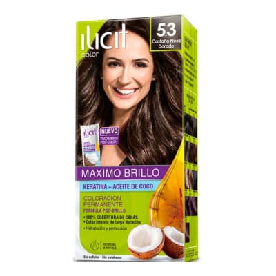 TINTURA CABELLO ILICIT CASTAÑO NUEZ DORADO 5.31