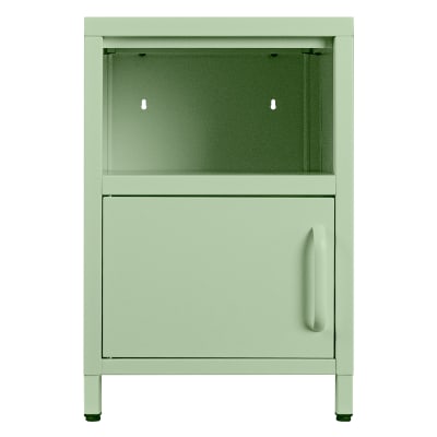 Velador 1 Puerta y 1 Compartimiento Verde Menta