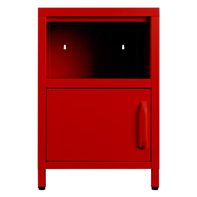 Velador 1 Puerta y 1 Compartimiento Rojo Guinda