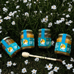 Pack Promoción 4 Mieles 250 gr + cuchara mielera