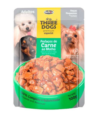 THREE DOG SACHET ADULTO RAZA PEQUEÑA