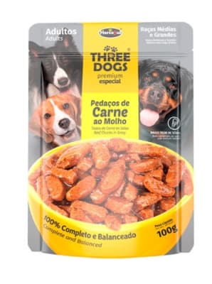 THREE DOG SACHET ADULTO RAZAS GRANDES