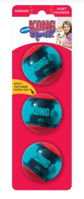 KONG SQUEZZ ACTION BALL X3