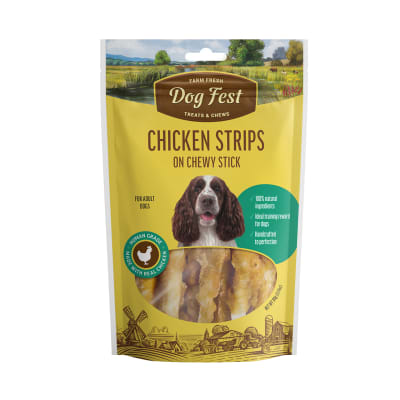 DOGFEST TIRAS DE POLLO CON BARRA MASTICABLE