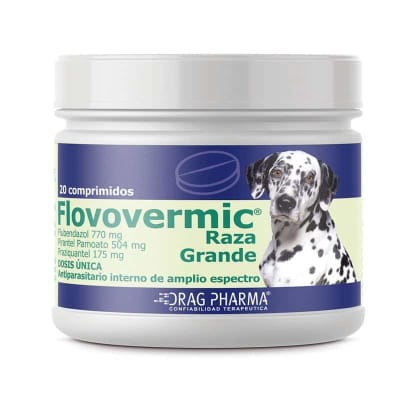 DRAG PHARMA FLOVOVERMIC ANTIPARASITARIO INTERNO RAZA GRANDE