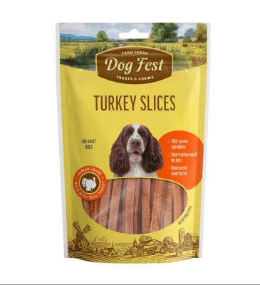 DOGFEST REBANADAS DE PAVO (90GR)