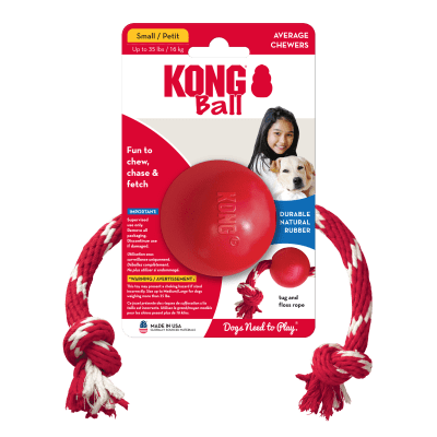 KONG BALL WITH ROPE