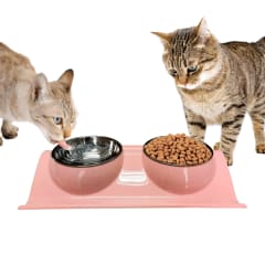 COMEDERO O BEBEDERO DOBLE ANTIDERRAME 1