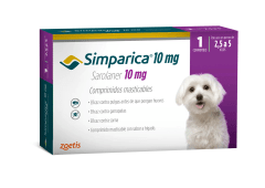 SIMPARICA ANTIPARASITARIO EXTERNO 2,5 A 5KG (10MG) 0