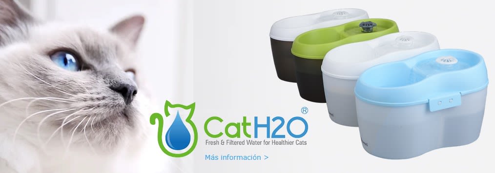 CATH2O FUENTE BEBEDERA CON CASCADA 2L + DENTAL CARE1