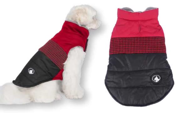 WONDER DOG CHAQUETA CON CUADROS ROJA1