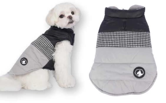 WONDER DOG CHAQUETA CON CUADROS GRIS1