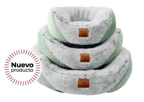 CAMA PARA PERRO ACOLCHADA VERDE1