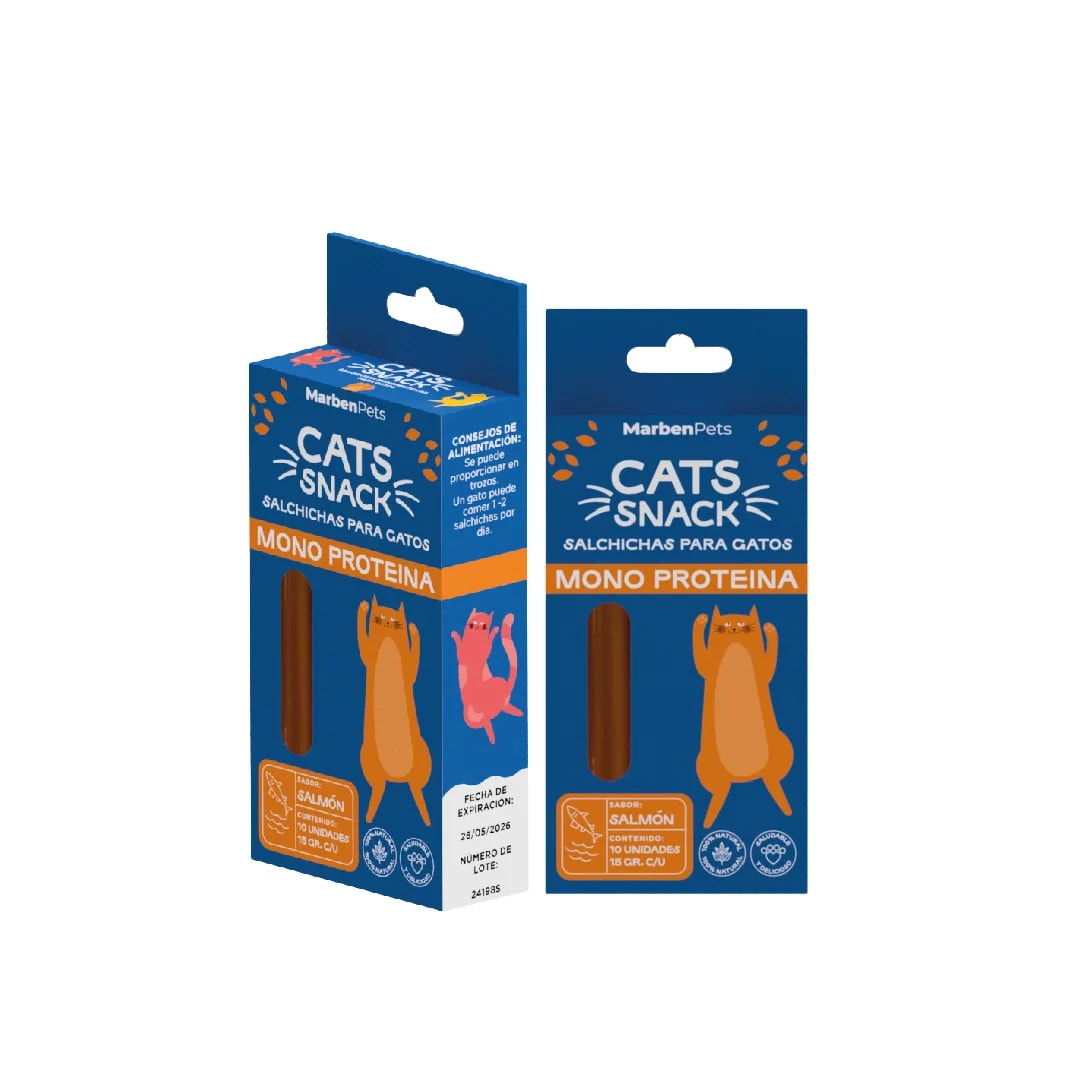 CATS SNACK SALCHICHAS MONOPROTEICAS1