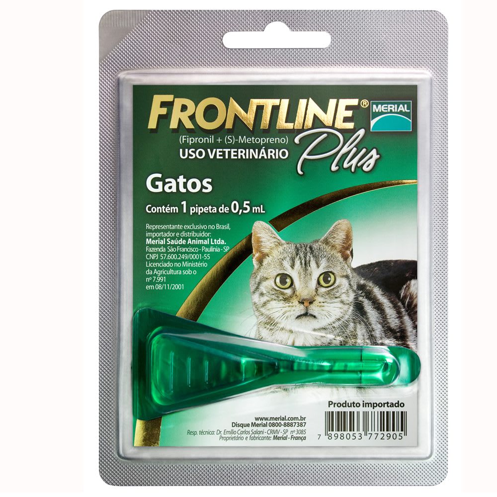 FRONTLINE PLUS PIPETA GATOS1