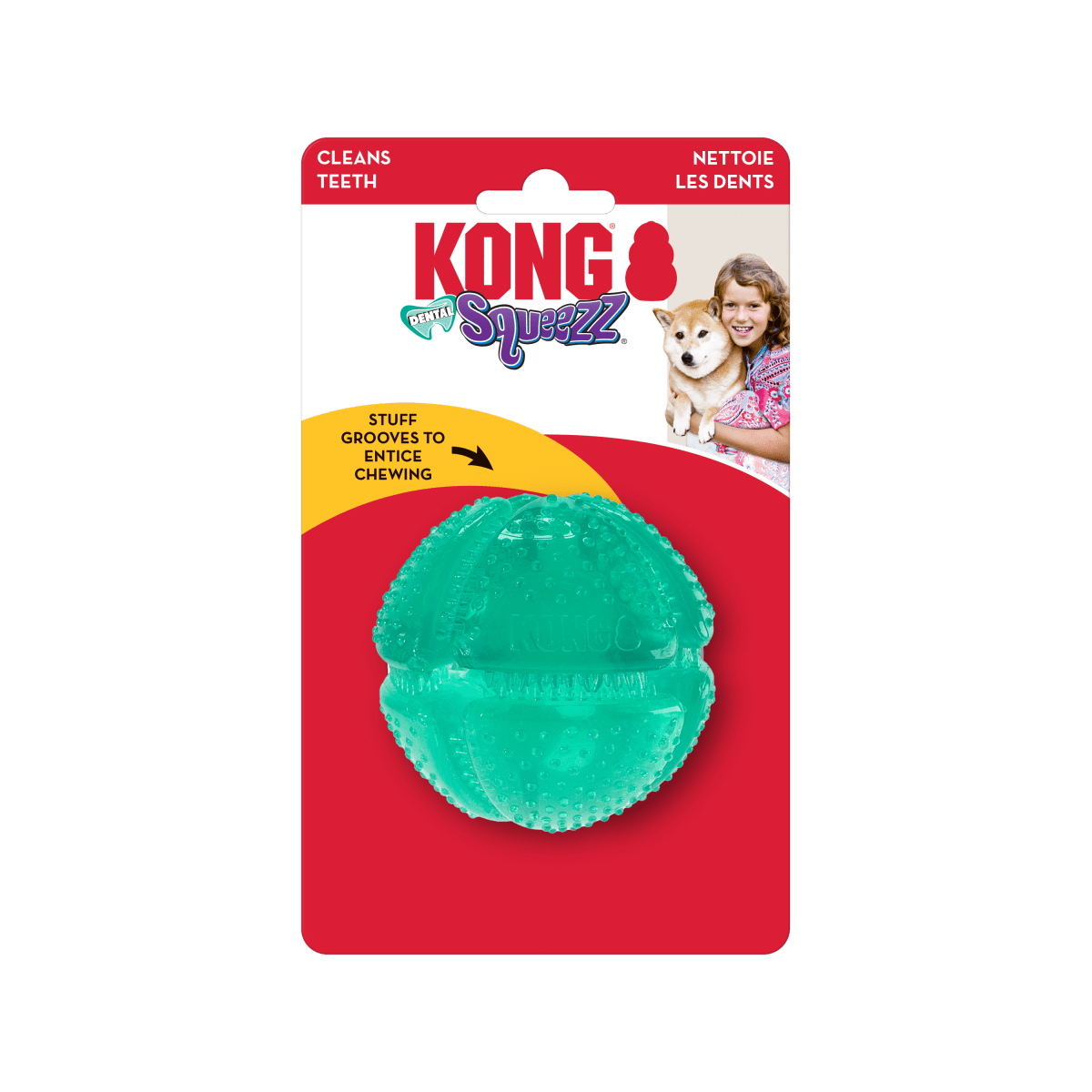 KONG SQUEEZZ DENTAL  PELOTA1
